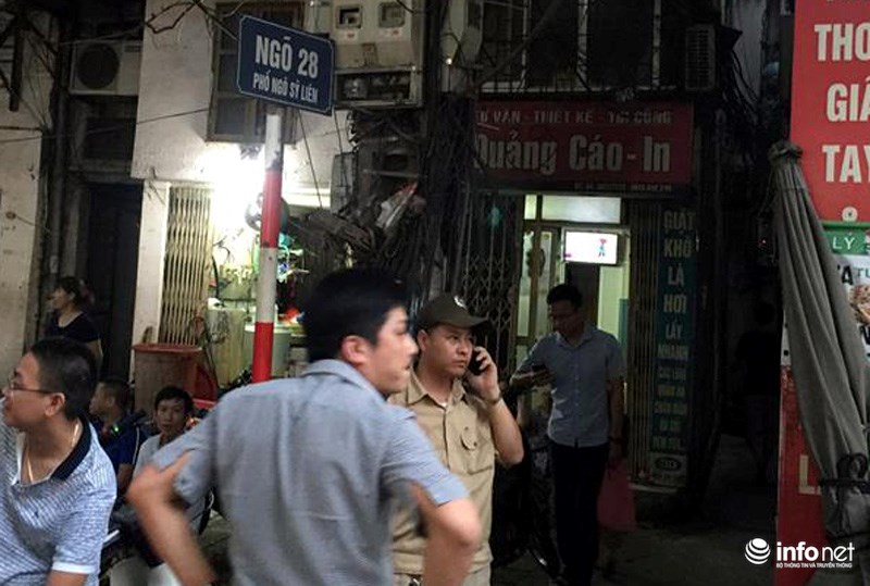 Ngõ phố nơi xảy ra vụ việc.