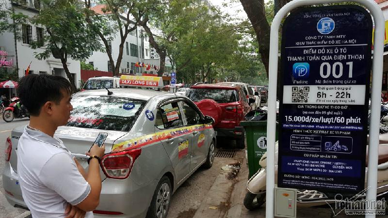 đỗ xe thông minh, Iparking, đỗ xe qua điện thoại, Hà Nội