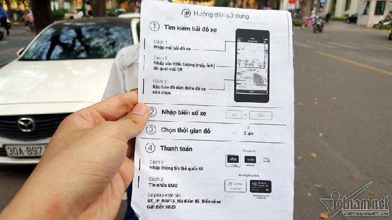 đỗ xe thông minh, Iparking, đỗ xe qua điện thoại, Hà Nội