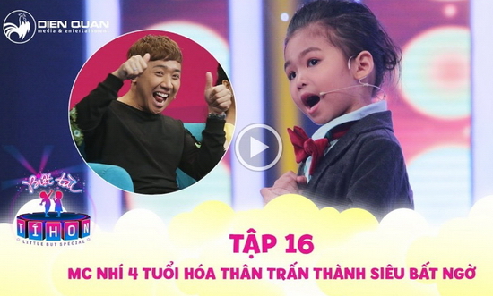Hết hoá thân Trác Thuý Miêu, cô bé 4 tuổi biến thành Trấn Thành “phiên bản nhí”  Từng khiến ban bình luận “chao đảo” khi hoá thân siêu giống nữ MC Trác Thuý Miêu ở vòng Bán kết. Xuất hiện ở đêm chung kết, cô bé Quế Anh khiến cả khán phòng “sửng sốt” khi hoá thân thành nam danh hài Trấn Thành với ca khúc Cánh hồng phai. Cô thí sinh nhí trổ tài khoe nét “diễn sâu” từ điệu bộ đến thần thái khiến Trấn Thành bật cười liên tục.