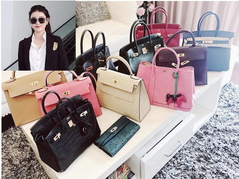 Bộ sưu tập túi Hermes tiền tỷ của Huyền My