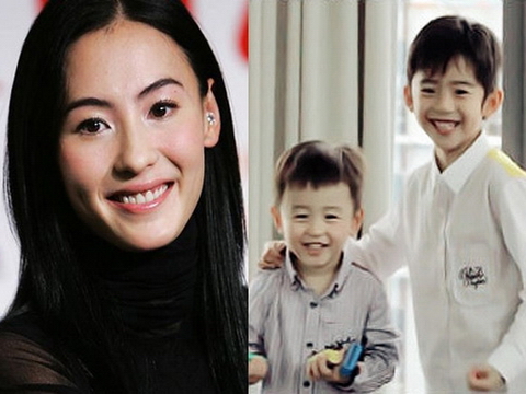 'Phát sốt' với vẻ ngoài của hai nhóc tì nhà Tạ Đình Phong - Trương Bá Chi