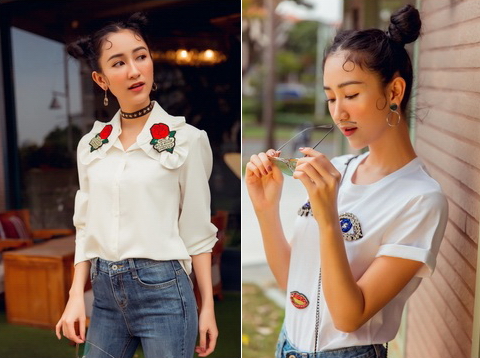 Á hậu Hà Thu 'nổi loạn' với street style sành điệu, cá tính