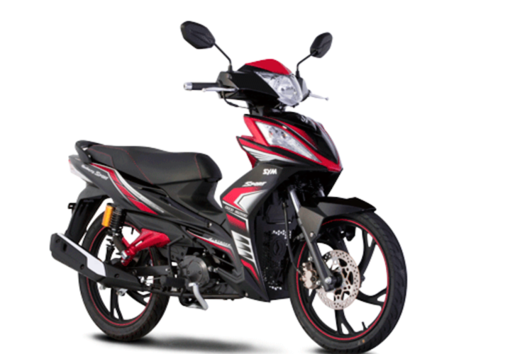 Đứng đầu trong bảng danh sách top 5 mẫu xe côn tay giá rẻ là chiếc SYM Galaxy Sport 115. Mẫu xe côn tay thế hệ mới được SYM Việt Nam cho ra mắt hồi đầu năm 2016 với tên gọi đầy đủ là Galaxy Sport 110.