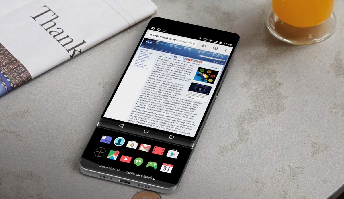 LG V30 với một màn hình phụ chính thức lộ diện