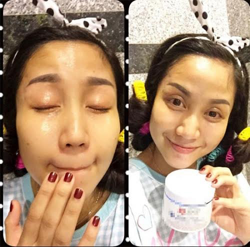 Ốc Thanh Vân có ưu điểm là sở hữu làn da sáng màu cùng các đường nét thanh tú. Nhưng khi không trang điểm cô vẫn lộ những nhược điểm tuổi tác như: nếp nhăn khóe mắt, bọng mắt thâm quầng,...