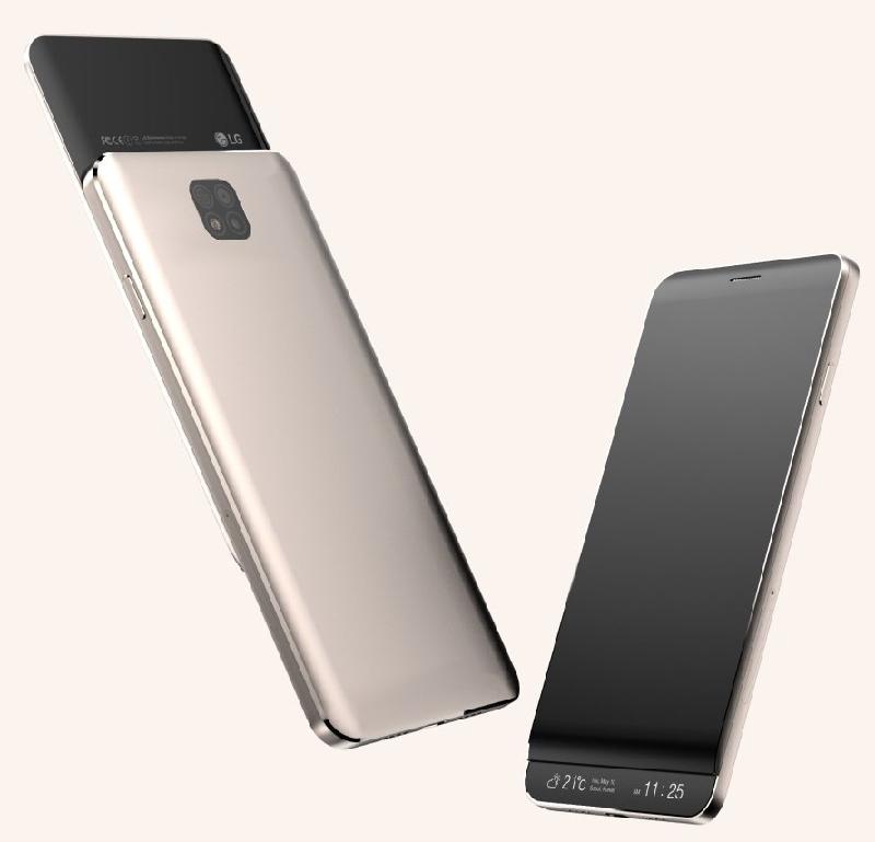 LG cũng có thể cung cấp một tùy chọn bàn phím trên màn hình thứ cấp khi các ứng dụng nhắn tin đang hoạt động, do đó chức năng của màn hình chính sẽ được tối đa hóa. Ngoài ra, màn hình thứ cấp sẽ không hoàn toàn ẩn sau bảng điều khiển phía trước mà một phần của nó sẽ hiển thị ở dưới cùng và sẽ hiển thị thông tin như ngày, giờ và nhiệt độ, cùng với các thông báo đã nhận được gần đây.