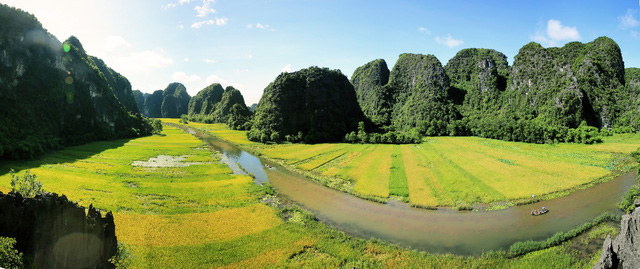 Mãn nhãn với bức tranh mùa vàng ở Tam Cốc, Ninh Bình