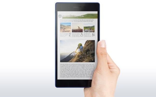 Lenovo Tab3 7 (giá bán 2 triệu đồng; màn hình 7 inch; dung lượng pin 9 giờ; trọng lượng 299g): là một trong những chiếc máy tính bảng chạy hệ điều hành Android có giá rẻ nhất trên thị trường kể từ khi hãng Tesco ngừng phát hành sản phẩm Hudl giá rẻ. Thông số kỹ thuật, độ phân giải màn hình và vi xử lý là tương được với Fire Amazon. Lenovo Tab3 7  cũng đi kèm với một hệ điều hành Android, có thêm khả năng tương thích hơn so với Fire OS của Amazon Fire.  Sản phẩm của Lenovo này cũng có thời lượng pin được cải thiện một chút lên đến 9 giờ. Ưu điểm của Tab3 7 là dòng máy tính bảng Android giá rẻ nhất. Nhưng màn hình và bộ vi xử lý khá yếu.