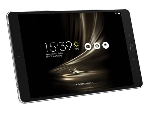 Asus ZenPad 3S (giá bán 8,7 triệu đồng; màn hình 9,7 inch; tuổi thọ pin 10 giờ; trọng lượng 466g): được coi là đỉnh cao của tablet tầm trung mà Asus phát hành vào năm ngoái và là đối thủ xứng tầm của iPad. Asus ZenPad 3S có màn hình 9.7 inch, độ phân giải 1536 x 2048, cho chất lượng cho hình ảnh HD, trong khi đi kèm với đó là một bộ xử lý mạnh mẽ với RAM 4GB. Tuổi thọ pin của thiết bị cũng tương đối tốt và tablet này cũng được tích hợp sẵn bộ nhớ trong 32GB, đủ để sử dụng cả ngày, còn nếu muốn lưu trữ nhiều hơn những bộ phim HD thì bạn có thẻ mở rộng không gian lưu trữ bằng thẻ nhớ SD 128GB. Ưu điểm của Asus ZenPad 3S là màn hình chất lượng, dung lượng pin khá, nhưng đáng ra tuổi thọ pin như vậy đáng ra giá thành của thiết bị còn cao hơn thế.