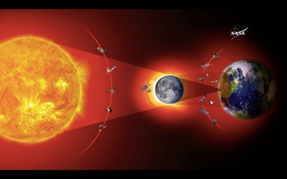 1. NASA có tới 11 vệ tinh để quan sát nhật thực