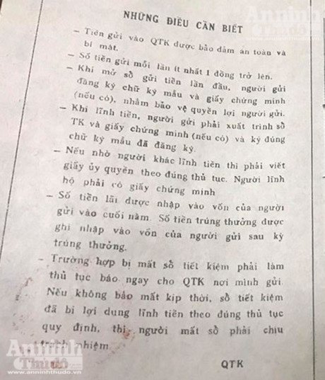 Cuốn sổ có phần quy định, hướng dẫn rất chi tiết