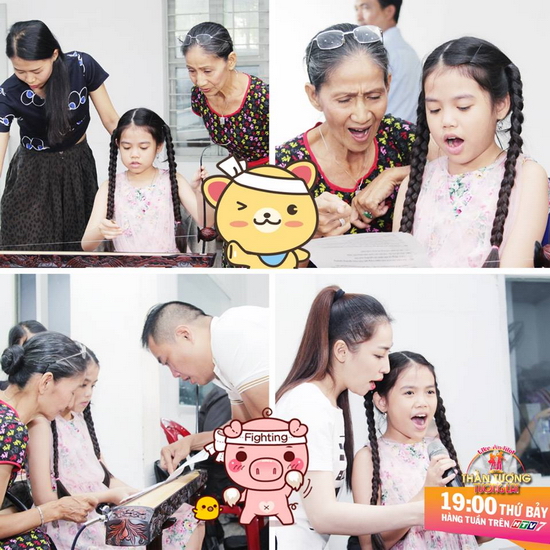 Cô bé Hiền Trân đang tích cực tập luyện cho đêm chung kết