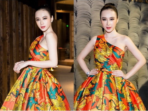 Angela Phương Trinh diện đầm xòe khoe vai trần gợi cảm