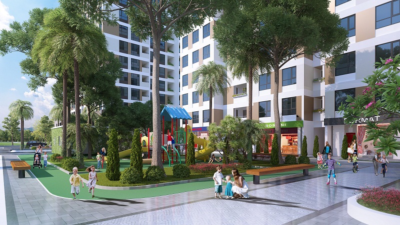 Không gian sống xanh ngập tràn tại Valencia Garden