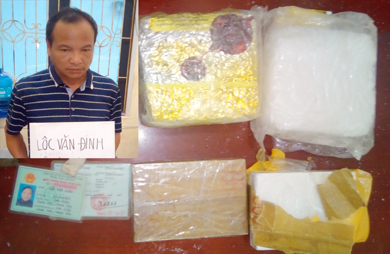 Giấu ma tuý trong rừng khi mang đi tiêu tụ thì bị tóm