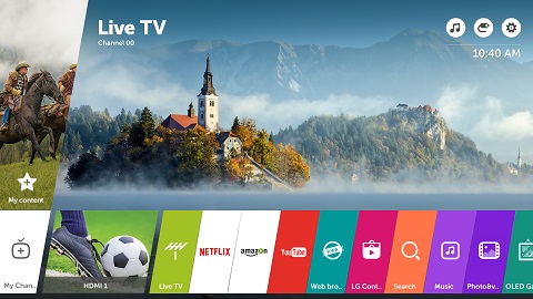 2017 LG OLED TV webOS home