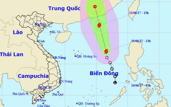 Cơn bão số 1 hình thành trên Biển Đông