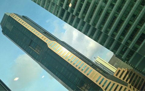 Tòa nhà màu nâu này đạt độ cao giới hạn của chính phủ Singapore. Vì quốc gia 5 triệu dân này khá nhỏ về diện tích, sân bay ở cùng thủ đô, nên các tòa nhà ở đây bị giới hạn về độ cao để đảm bảo an toàn bay và cũng là để đảm bảo an toàn cho cư dân và không gian đất. Tòa nhà này có 80 tầng, sâu dưới đất là nhà ga MRT. MRT được chính phủ hỗ trợ để đi đến mọi nút mọi điểm quan trọng của đất nước. 