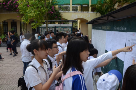 Hà Nội công bố điểm chuẩn vào lớp 10 không chuyên