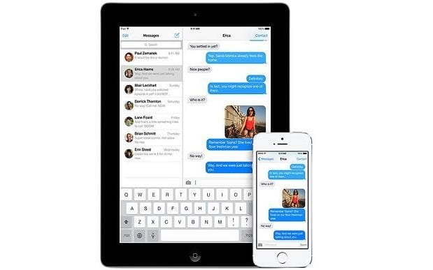 Tin nhắn dạng xâu chuỗi: Có vẻ như sự hiện hữu của dạng tin nhắn theo chuỗi trên iPhone từ bao giờ, không ai còn nhớ nổi, nhưng trước khi có nó, các tin nhắn văn bản được lưu trữ dưới dạng tệp riêng lẻ trong một trình đơn. Người dùng phải mở từng tin nhắn riêng lẻ và mất thời gian đi lại giữa chúng để nhìn lại cuộc trò chuyện. Ứng dụng tin nhắn đã thay đổi bằng cách hiển thị toàn bộ nội dung văn bản trên một màn hình và như thế thời gian kiểm tra tin nhắn đã được tiết kiệm đáng kể.