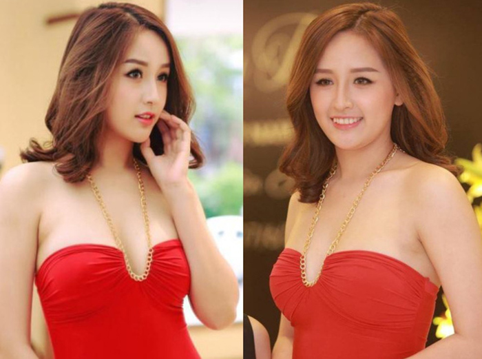 Photoshop không chỉ “giảm” mỡ nọng mà còn khiến cho gương mặt của cô nàng trở nên V-line hơn  Thế nhưng, trong lần xuất hiện này dường như thân hình đồng hồ cát bốc lửa và khuôn mặt nhỏ gọn đó đã biến mất. Ngay lúc những bức hình này được đăng tải lên mạng xã hội, cộng đồng fan hâm mộ đã lên tiếng bênh vực Mai Phương Thúy, họ cho rằng các phóng viên đã cố tình 