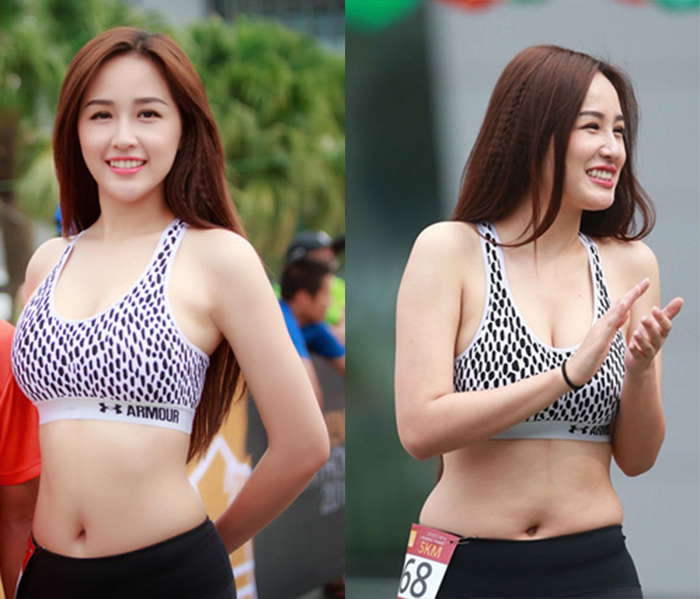 Dù thần thái của Mai Phương Thúy rất tự tin, thoải mái, năng nổ tham gia cuộc thi, nhưng khi nhìn những hình ảnh khác biệt rõ ràng như thế này, liệu có còn là do góc chụp xấu nữa không?