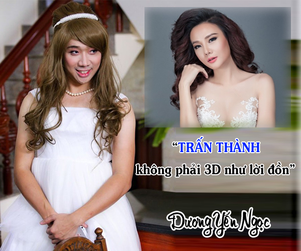 Là nghệ sĩ, Trấn Thành thường xuyên trang điểm chỉn chu khi lên hình. Trong nhiều tác phẩm, anh còn rất thoải mái diện trang phục váy áo phụ nữ giả gái. Chính điều này đã khiến ngôi sao họ Huỳnh vướng nghi vấn giới tính suốt nhiều năm.  Nghi án A Xìn thuộc giới thứ 3 bị đẩy lên đỉnh điểm khi danh hài này công khai tình yêu với ca sĩ Hari Won. Nhiều ý kiến cho rằng, cặp đôi kết hợp để tạo scandal hâm nóng tên tuổi.  Giữa thời điểm ồn ào tình ái Xìn - Ri lên cao, cựu mẫu Dương Yến Ngọc đã lên tiếng. Theo đó, họ Dương nhắc lại quá khứ: 