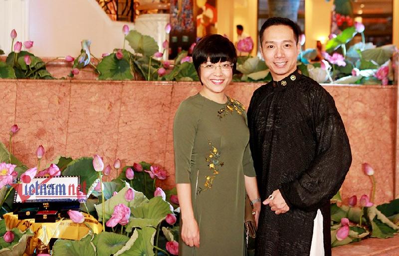 Chí Anh, vợ Chí Anh MC Thảo Vân và NTK Đỗ Trịnh Hoài Nam.