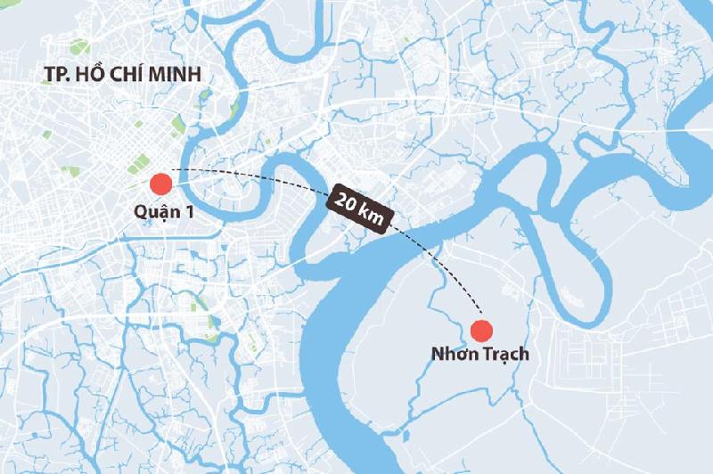 Biệt thự, nhà phố 'bị bỏ quên' ở đô thị cách Sài Gòn 20 km hình ảnh 21 Nhơn Trạch có vị trí quan trọng trong tam giác phát triển kinh tế TP.HCM- Đồng Nai - Bà Rịa - Vũng Tàu. Đồ họa: Phượng Nguyễn.
