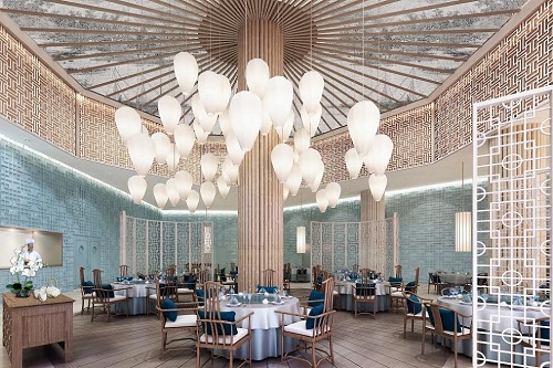 Một nhà hàng trong khách sạn FLC Grand Hotel