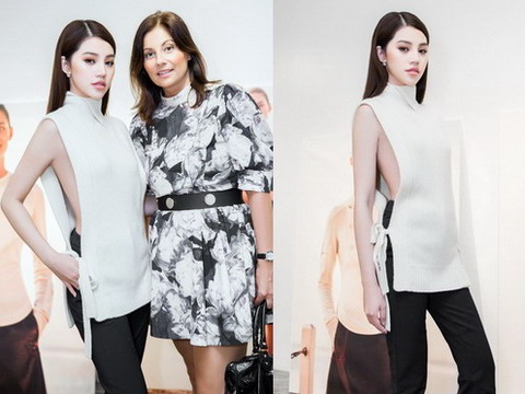 Hoa hậu Thế giới người Việt tại Úc khoe đường cong táo bạo trong thiết kế xẻ dọc