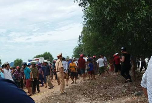 Hiên trường nơi tìm thấy xác cháu bé
