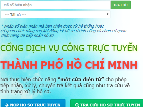 TP.HCM đẩy mạnh dịch vụ công trực tuyến