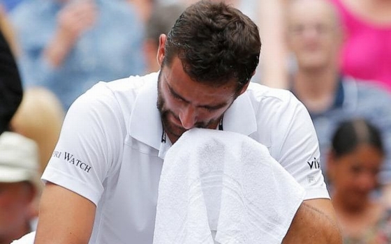 Những giọt nước mắt của Cilic khi anh biết khó có thể giành chiến thắng