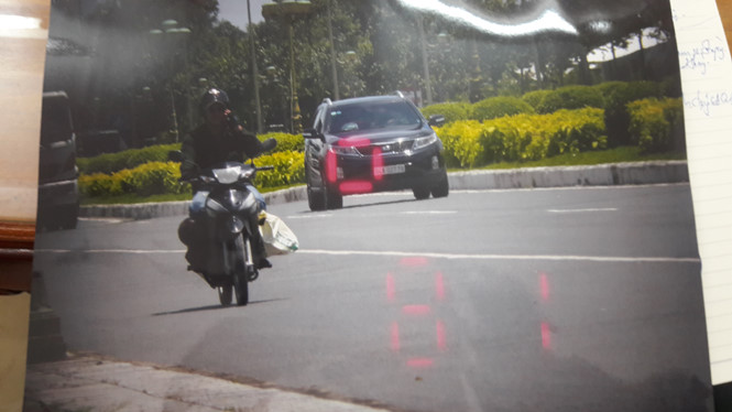 Chiếc xe 64A - 027.78 chạy quá tốc độ 81km/h được trích xuất từ camera đo tốc độ của CSGT.