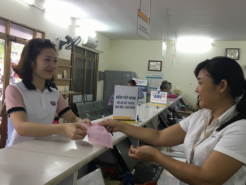 Bưu điện chuyển phát hồ sơ và lệ phí xét tuyển Đại học, Cao đẳng, Trung cấp