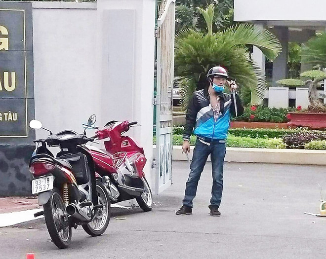 Nam thanh niên ném 'bom xăng' vào hội trường Thành ủy Vũng Tàu
