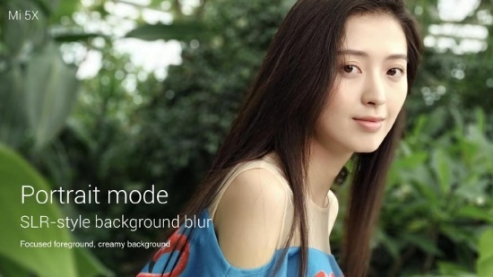 Với thiết lập cụm camera kép, Xiaomi Mi 5X cũng có thể chụp ảnh theo phong cách xóa phông tương tự chế độ Portrait trên iPhone 7 Plus.