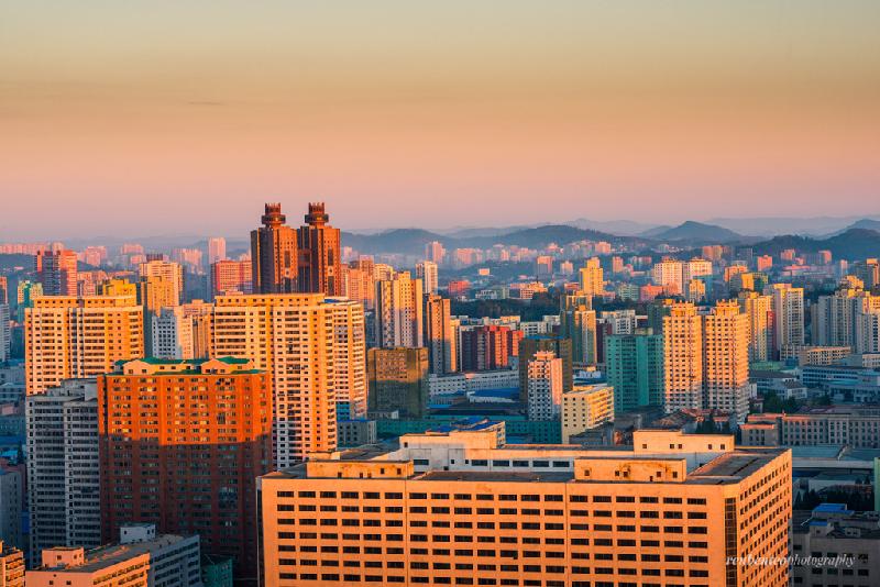 Bình minh trong lành tại thủ đô của Triều Tiên