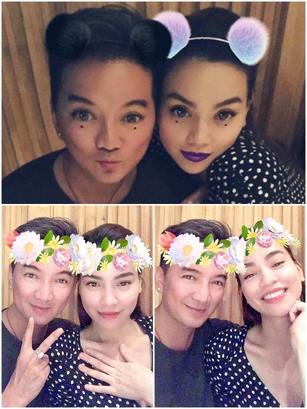 Có dịp gặp nhau, hai ngôi sao mải mê selfie 