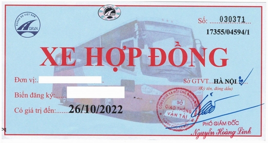 Hà Nội phạt xe hợp đồng không gắn phù hiệu