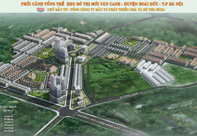 Hà Nội điều chỉnh tổng thể Quy hoạch chi tiết Khu đô thị Vân Canh