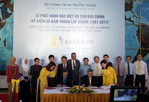 Lễ ký phát hành đặc biệt bộ tem bưu chính “Kỷ niệm 50 năm thành lập ASEAN (1967-2017)”
