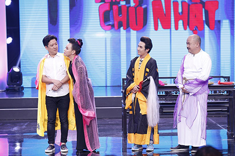 Việt Hương muốn Trường Giang hôn mình