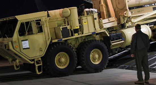 Mỹ đang triển khai hệ thống THAAD trên lãnh thổ Hàn Quốc