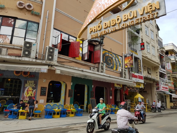 Phố đi bộ Bùi Viện trước ngày khai trương