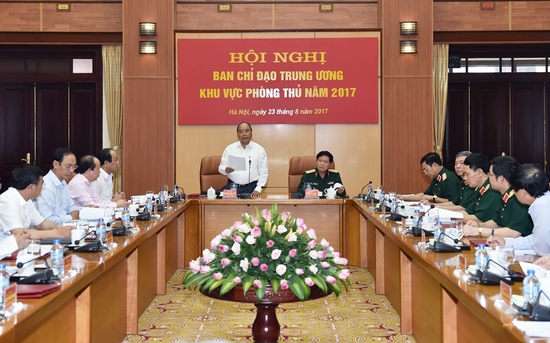 Thủ tướng chủ trì Hội nghị Ban Chỉ đạo về khu vực phòng thủ
