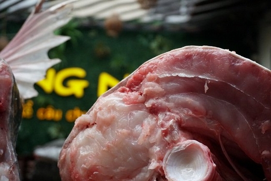 Thịt cá lăng khủng.
