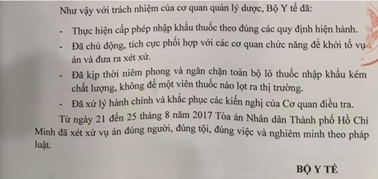 Vụ nhập khẩu thuốc ung thư giả: Bộ Y tế rút kinh nghiệm, luân chuyển lãnh đạo